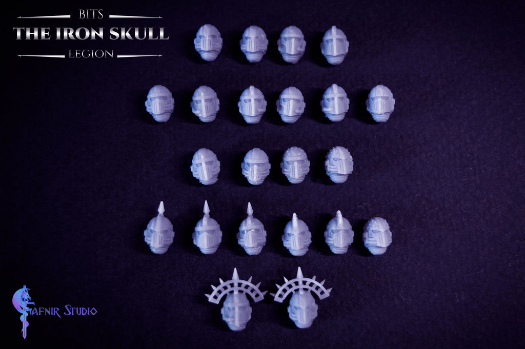 SPACE KNIGHTS IRON SKULL - HELMETS & SHIELDS UPGRADE PACK