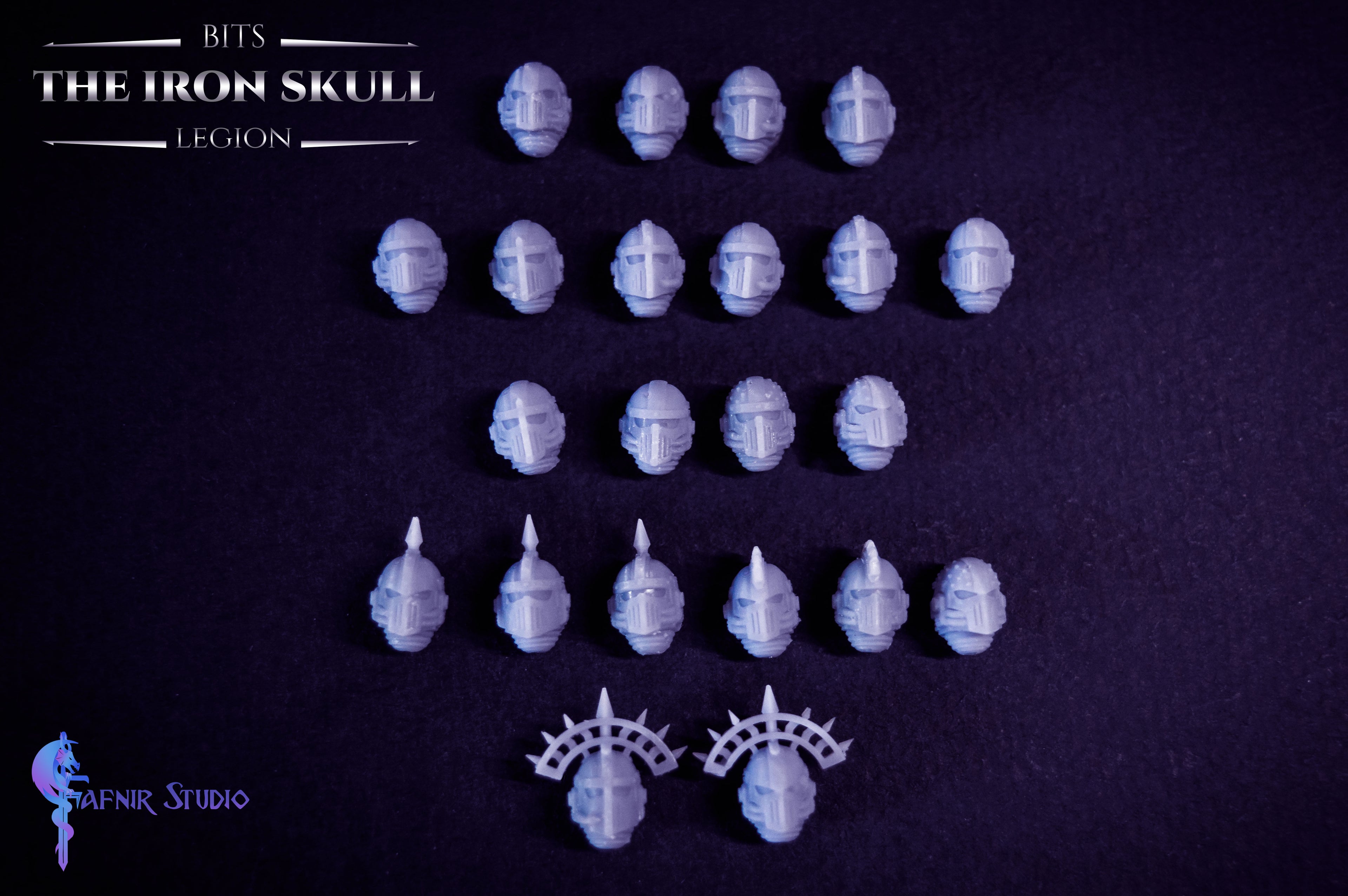 SPACE KNIGHTS IRON SKULL - HELMETS & SHIELDS UPGRADE PACK