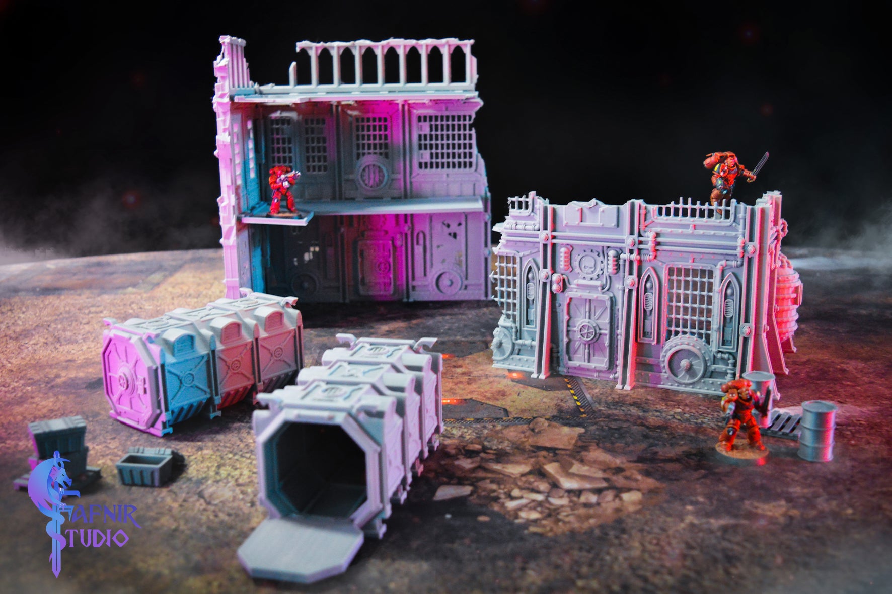 Ruins Sci-Fi Gothic - Modular Terrain System (Complete STL Collection)