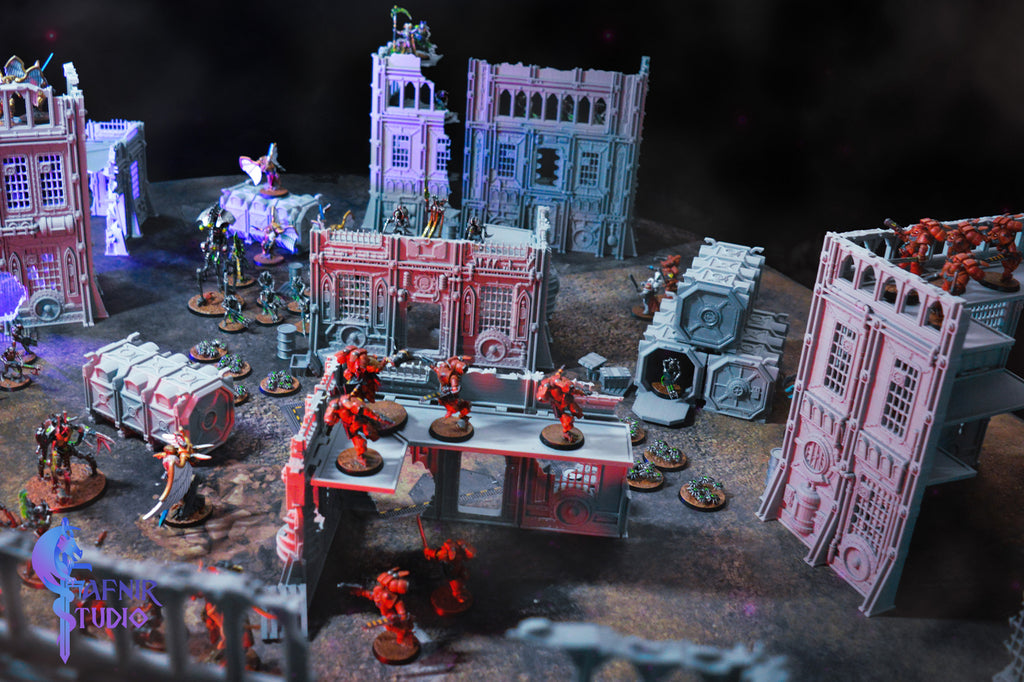 Ruins Sci-Fi Gothic - Modular Terrain System (Complete STL Collection)