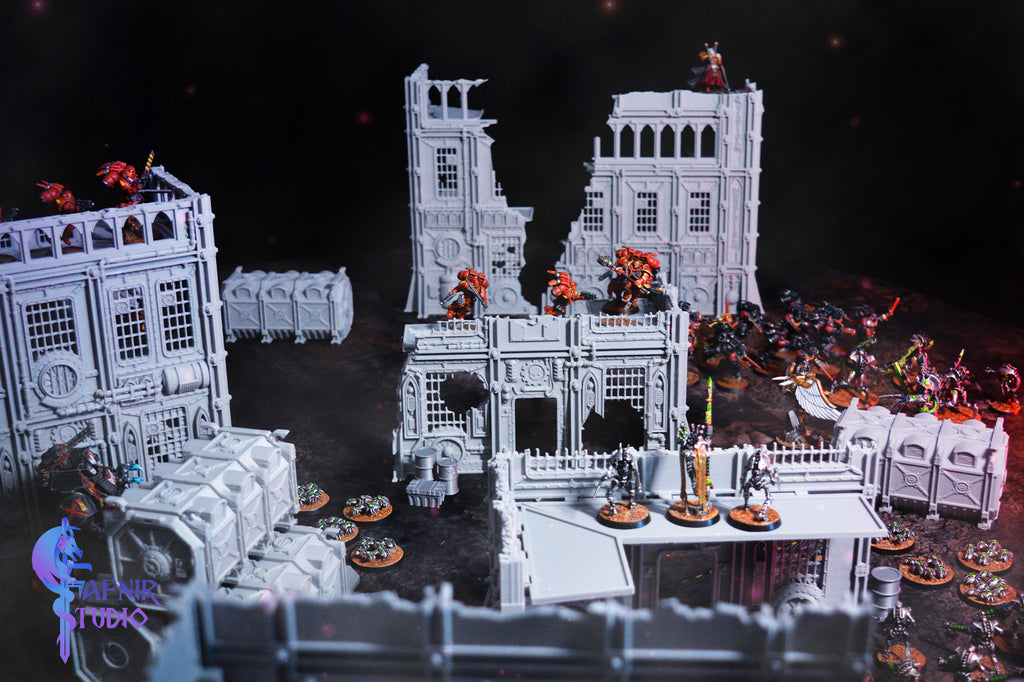 Ruins Sci-Fi Gothic - Modular Terrain System (Complete STL Collection)