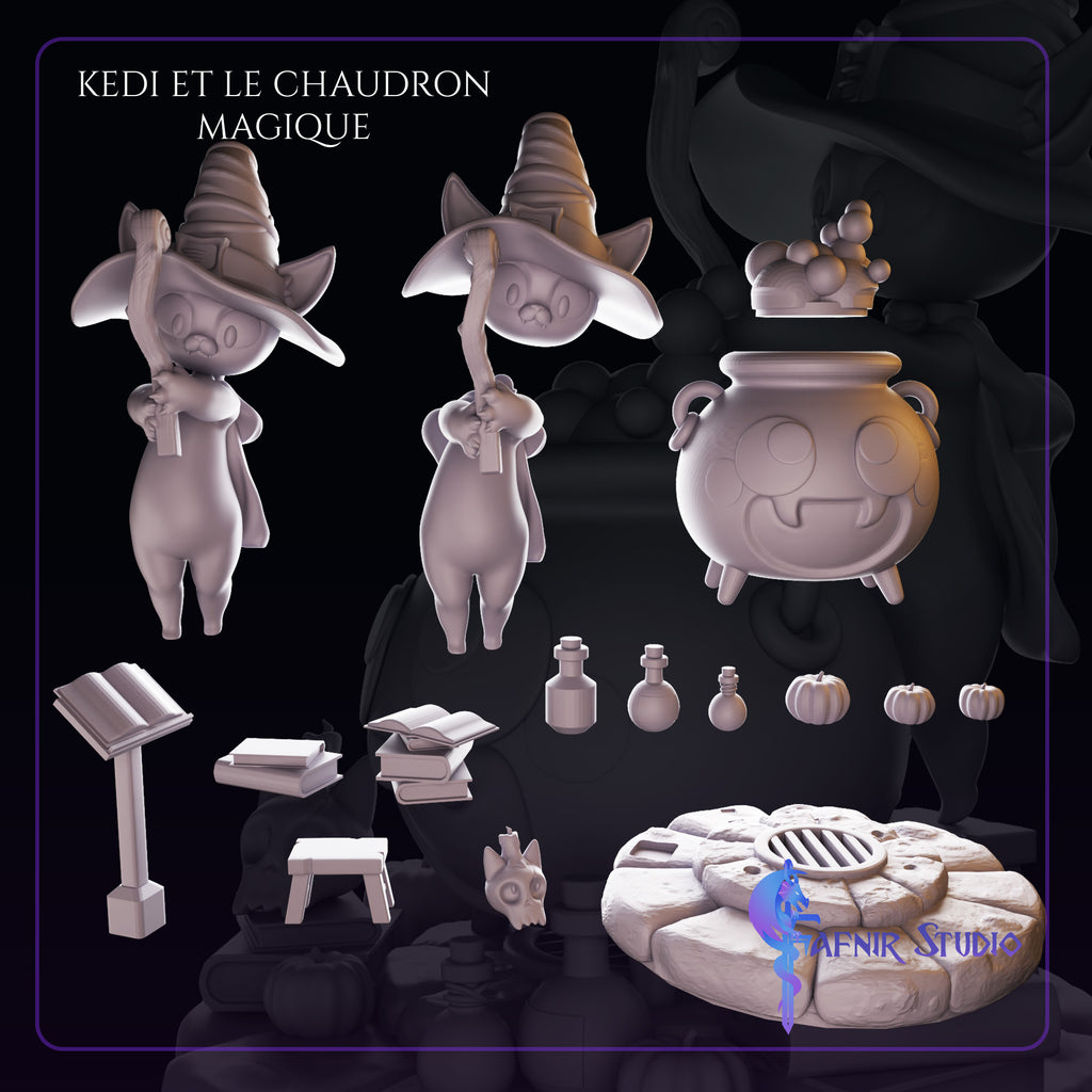 Elements KEDI ET LE CHAUDRON MAGIQUE