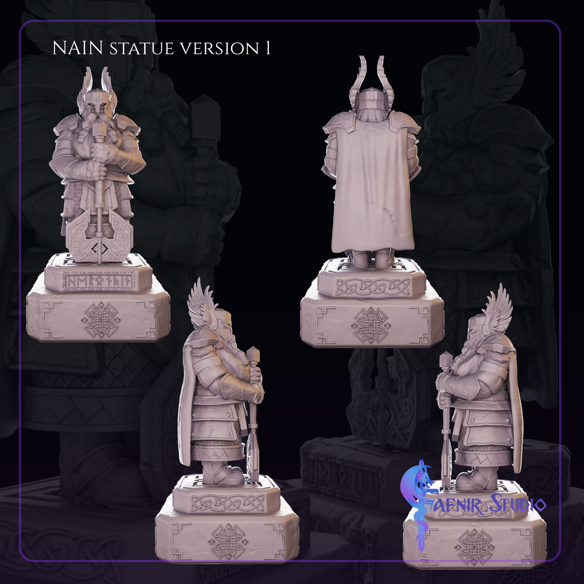 Différents plans Figurines Nain Statue