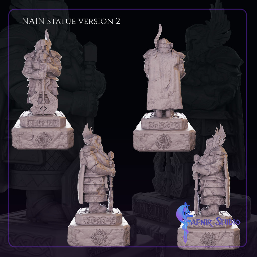 Différentes plans version 2 Figurines Nain Statue