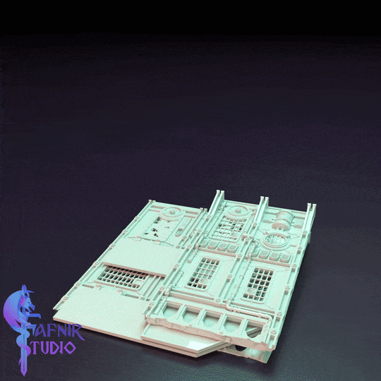 Ruins Sci-Fi Gothic - Modular Terrain System (Complete STL Collection)