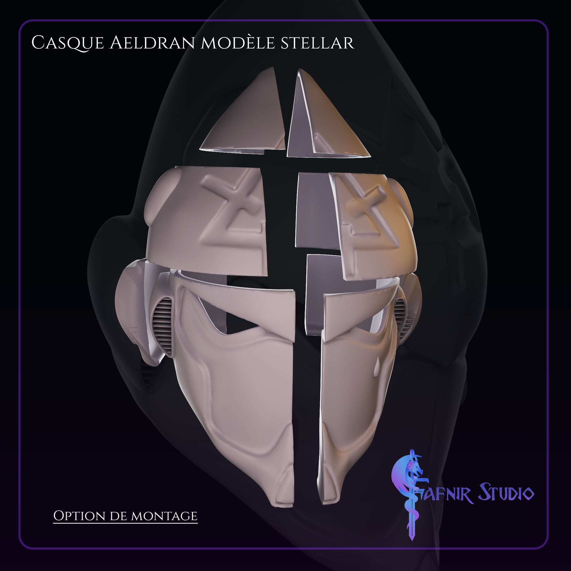 option montage Casque Aeldran Modèle Stellar