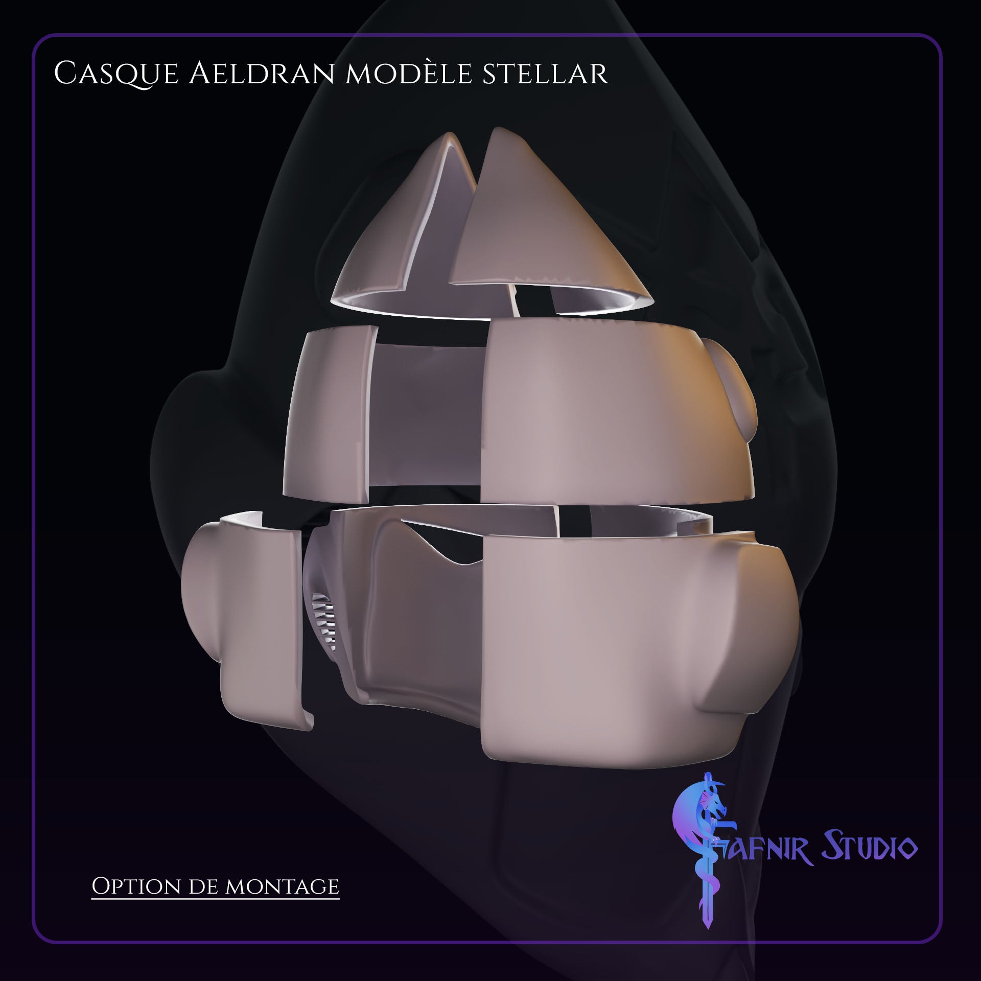 autre optCasque Aeldran Modèle Stellarion montage 
