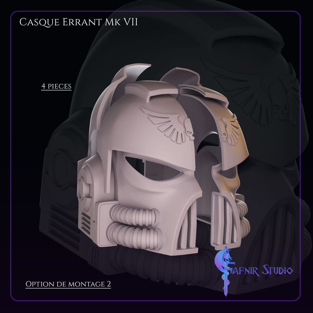 Options montage 4 pieces casque errant MK VII