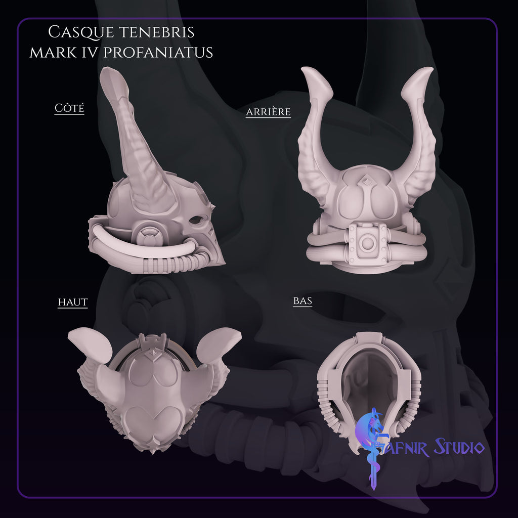 vues Casque Tenebris Mark IV Profaniatus