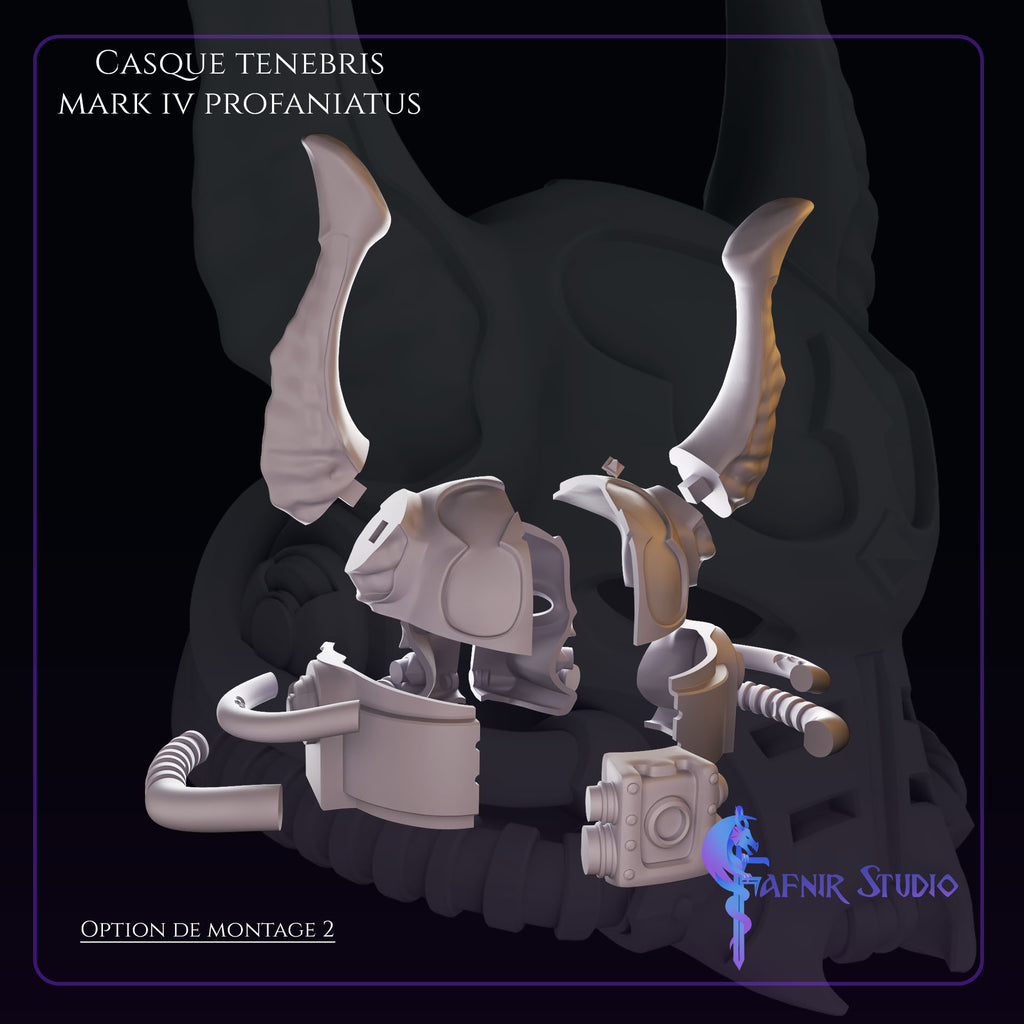 Autres elements Casque Tenebris Mark IV Profaniatus