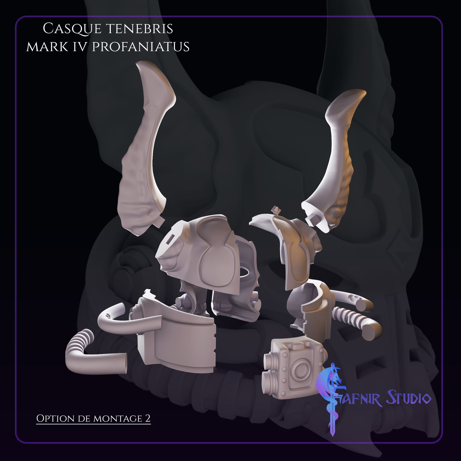Autres elements Casque Tenebris Mark IV Profaniatus