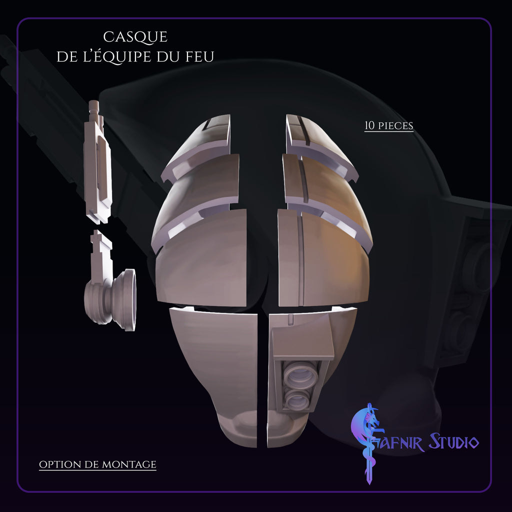 6 eleents Casque de la Caste du Feu - Xeno Empire