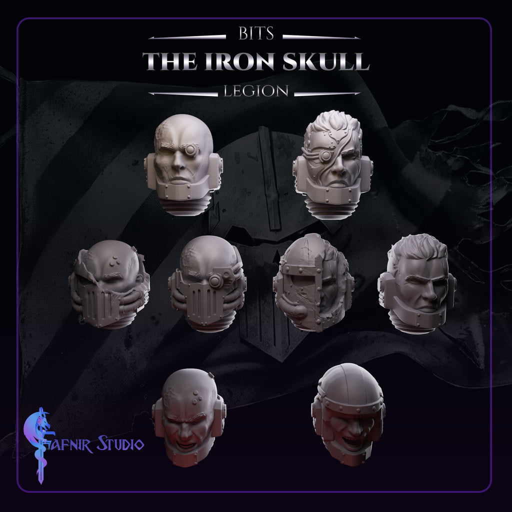 SPACE KNIGHTS IRON SKULL - HELMETS & SHIELDS UPGRADE PACK