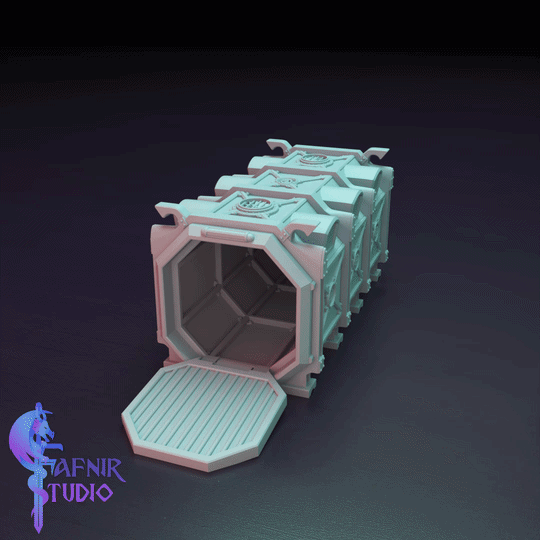 Ruins Sci-Fi Gothic - Modular Terrain System (Complete STL Collection)
