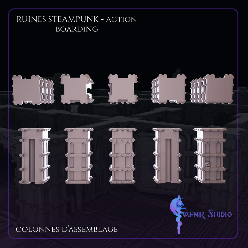 colonnes assemblages ruines