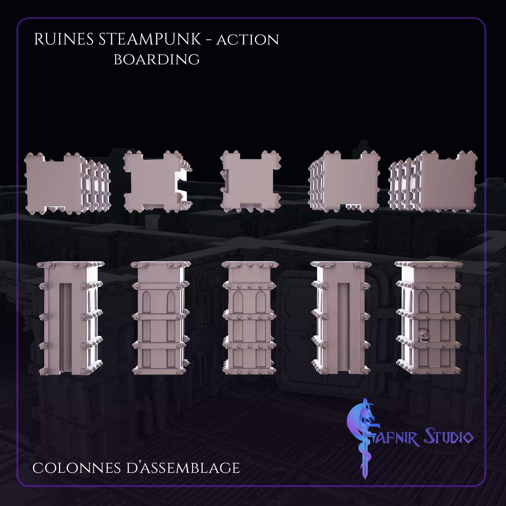 colonnes assemblages ruines