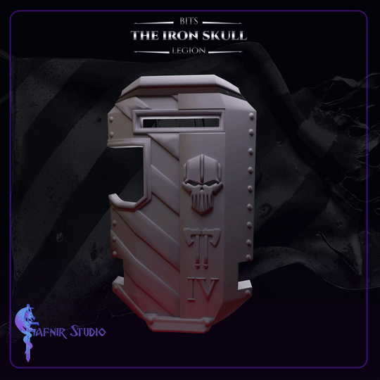 SPACE KNIGHTS IRON SKULL - HELMETS & SHIELDS UPGRADE PACK